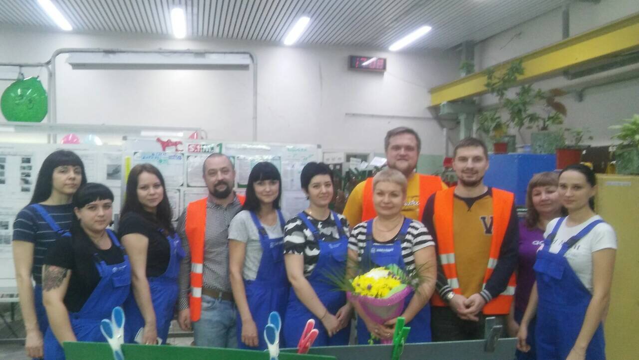 Поздравление юбиляров на "Электрощите"