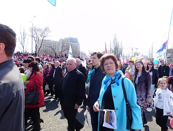 Фоторепортаж с первомайского шествия