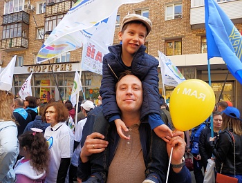 Фоторепортаж с первомайского шествия
