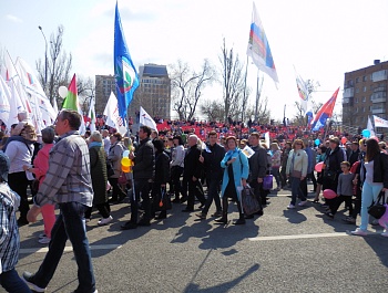 Фоторепортаж с первомайского шествия
